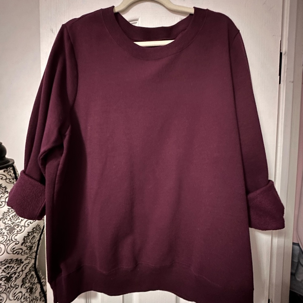 Terra & Sky Women's Sweatshirt - Burgundy